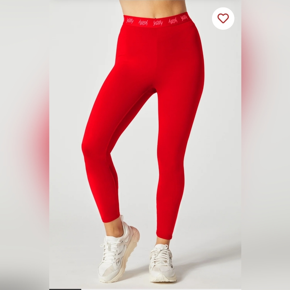 Fabletics, Yitty, Major Label Shaping High Waist Logo Legging (XS,S,M,L) Red